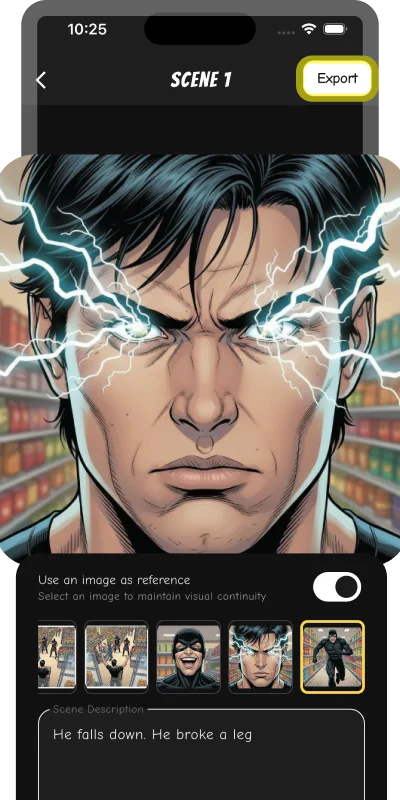 An app to create comics