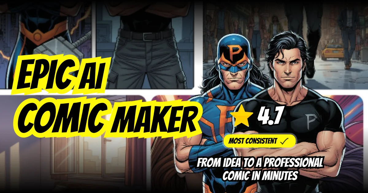 AI webtoon & comic maker website preview