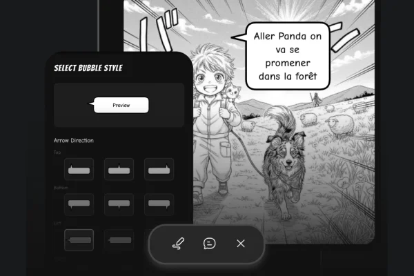 Speech bubbles built in
